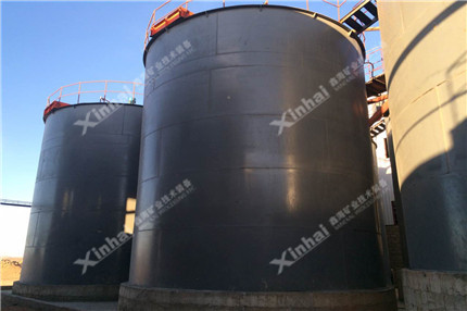 Double impeller leaching stirring tank