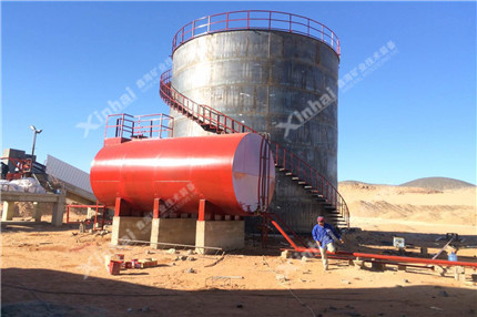 Double impeller leaching stirring tank